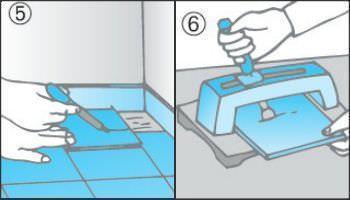 Preparare le piastrelle con il tagliapiastrelle